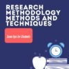 Research Methodology Methods And Techniques