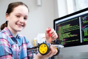 child coding to learn life skills