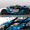 sport car decal wrap illustration 153744 7506