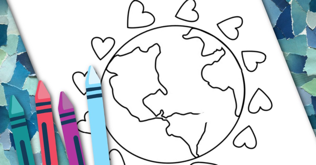 Earth Day Coloring Pages Kids Activities Blog fb