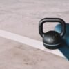 kettlebell and yoga mat